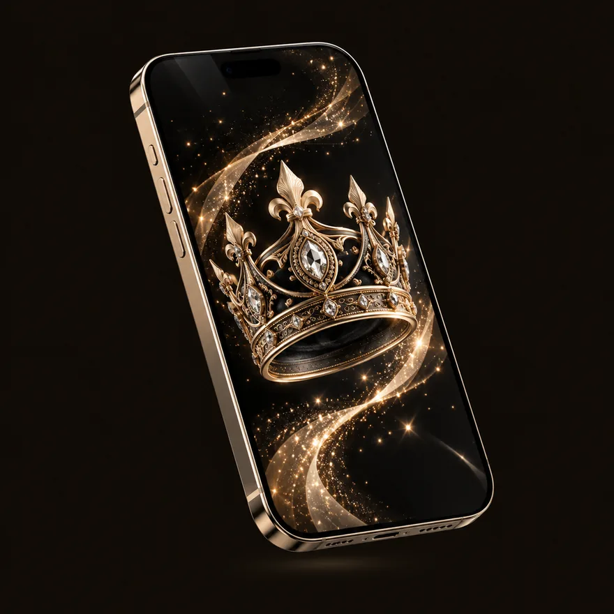 Smartphone with crown — Shambala