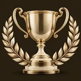 Gold trophy cup — Shambala