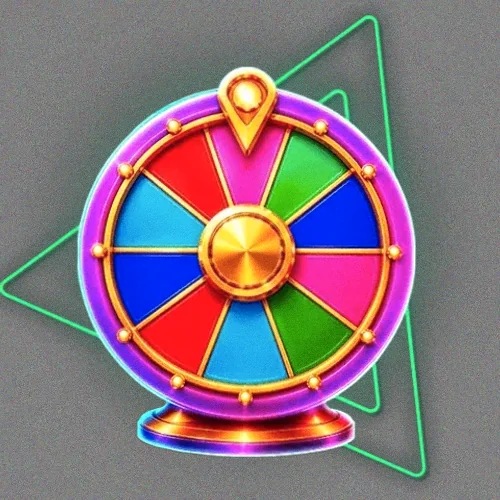 Colourful prize wheel