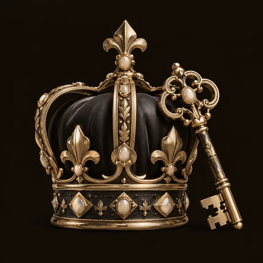 Royal crown and key — Shambala