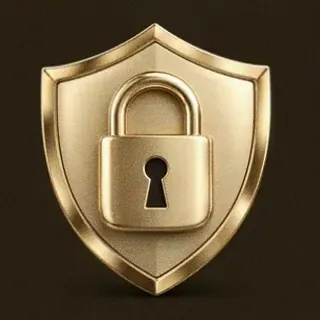 Shield with padlock — Shambala