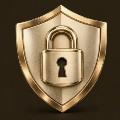 Shield with padlock — Shambala