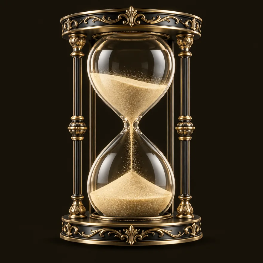 Ornate hourglass — Shambala