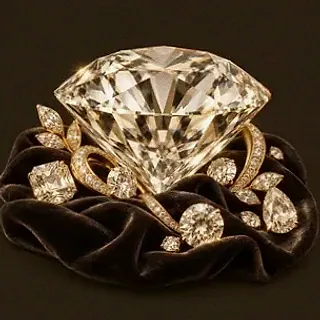 Faceted diamond gemstone — Shambala