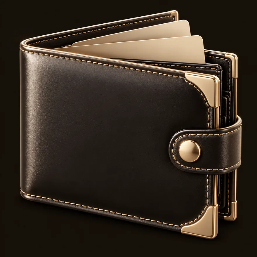 Leather wallet — Shambala