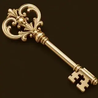 Ornate antique key — Shambala